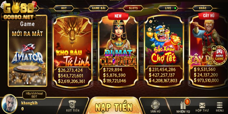 Danh sách slot game đa dạng chất lượng hoàn hảo